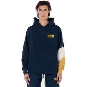 Original Paperbacks Mens Cambridge Stripe Arm Hoodie Sweatshirt Large Navy - NWT